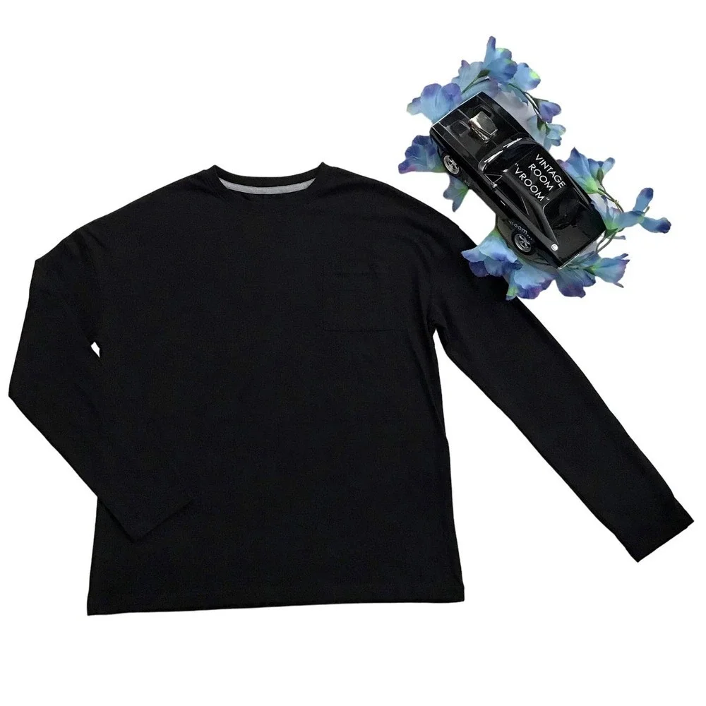 Thereabouts NWOT Black Long Sleeves Shirt Boys L (14/16) Husky